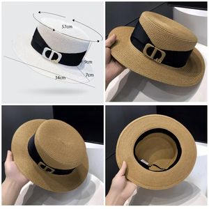 Chapeaux <span class=keywords><strong>en</strong></span> papier <span class=keywords><strong>en</strong></span> gros pour femmes et hommes, style cowboy, panama, bob, casquettes de soleil de plage, visières, avec logo personnalisé, pour l'été et l'extérieur, avec ruban et corde rayés - Product Image 5
