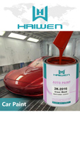 Haiwen-Pintura acrílica 2K de hierro rojo para coche, revestimiento en aerosol líquido duradero para automóviles, muebles de barco, papel, reparación de plástico