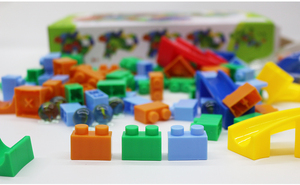 Bambini pista mattoni gioco building blocks plastica marmo labirinto giocattolo educativo - Product Image 6