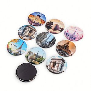 32Mm 35Mm 40Mm 50Mm 58Mm 70Mm 75Mm Tin Button Souvenir Customized Multicolor Small <b>Fridge</b> Round Magnets - Product Image 2