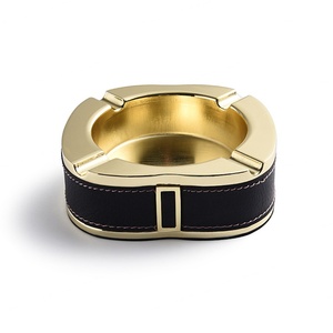 ที่เขี่ยบุหรี่หนัง PU ผสมโลหะสังกะสีสุดหรู สไตล์โบราณ พร้อมโลโก้สั่งทำ ขายดี - Product Image 3