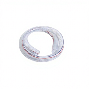 Tuyau d'irrigation industriel en PVC renforcé de fil d'acier, résistant à la chaleur, aux produits chimiques et aux UV, haute pression, transparent, 100 m, 5/8 pouce - Product Image 1