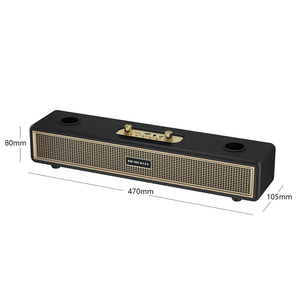 BoomsBass in legno musica suono bar Karaoke macchina con Mini doppio microfono Wireless portatile Karaoke cassa audio per feste a casa - Product Image 4