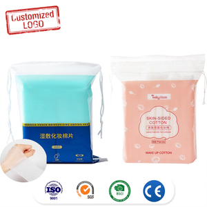 Tampons en coton doux et absorbants personnalisés pour le soin quotidien de la peau du visage, <span class=keywords><strong>démaquillant</strong></span> et contrôle du sébum, tampons carrés <span class=keywords><strong>bio</strong></span> - Product Image 1