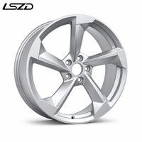 Jantes en alliage LSZD 17 18 19 20 pouces 5x112 pour Mercedes Benz Audi BMW VW 5 branches argentées
