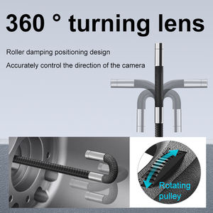 180 °   Endoscope industriel rotatif avec écran IPS de 5 pouces, caméra d'inspection industrielle bidirectionnelle <span class=keywords><strong>pour</strong></span> la réparation automobile, endoscope <span class=keywords><strong>pour</strong></span> voitures - Product Image 5