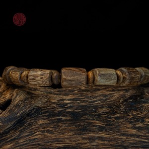 Women’s Natural Agarwood Bracelet, Authentic Oud <b>Wood</b> Round Banh Beads, Handmade Feng Shui Jewelry, Bulk Wholesale - Product Image 5