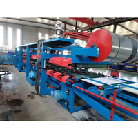 Shunda fabrication métal couleur acier isolé EPS toit panneau sandwich rouleau formant ligne de production