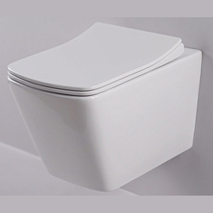 Inodoro <span class=keywords><strong>suspendido</strong></span> moderno de pared con diseño cuadrado y sin borde - Product Image 6