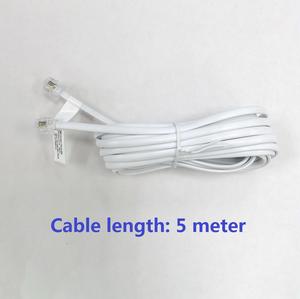 Câble de téléphone plat 6P4C <span class=keywords><strong>RJ11</strong></span> ligne de cordon <span class=keywords><strong>5M</strong></span> 4 core 28AWG avec conducteur BC - Product Image 3
