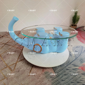 ชุดประติมากรรมรูปสัตว์ลิงสร้างสรรค์สำหรับโต๊ะทำงานและโต๊ะกาแฟ ทำจากไฟเบอร์กลาส เหมาะสำหรับตกแต่งเฟอร์นิเจอร์สำนักงาน - Product Image 4