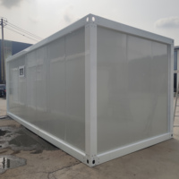 Livraison rapide conteneur détachable 2 chambres maison préfabriquée maison de conteneur vivant fait panneau sandwich pour logement temporaire