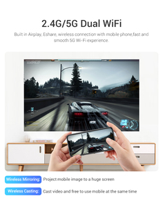 Proveedor Verificado, Proyector Inteligente Portátil Mini con Sistema Operativo Android DLP, 70 ANSI Lúmenes, 1080P, Multi-idioma, <span class=keywords><strong>para</strong></span> Cine en Casa y Juegos - Product Image 4