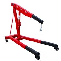 Grue de chantier mobile manuelle pliable hydraulique de 2 tonnes, prix d'usine