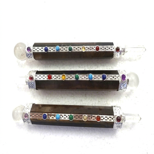 Handmade High-quality Natural Stone Tiger Eye Agate Semi-Precious Seven Chakra Healing Reiki Therapy Meditation Stick Crystal - Product Image 1