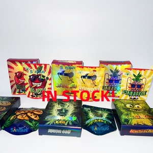 Bolsas de Almacenamiento Mylar Personalizadas con Corte Troquelado para Gomitas Comestibles a Prueba de Niños de 3.5g y 7g, Dulces Exóticos Reutilizables, Combo de Caja de Empaque - Product Image 1