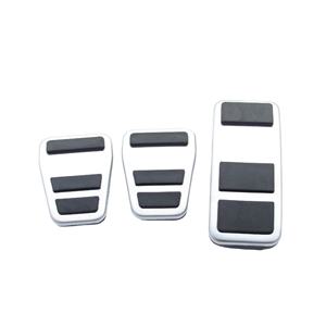 Zpartners Nouvel accessoire intérieur de voiture, pédale en acier inoxydable pour <span class=keywords><strong>Fiesta</strong></span> 2013+ PUMA <span class=keywords><strong>2019</strong></span>+ Voiture manuelle - Argent - Product Image 1