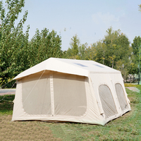 Tente de camping gonflable de luxe moderne, robuste, en Oxford, quatre saisons, imperméable 3000+ mm, taille personnalisable, triple couche, rapide à monter
