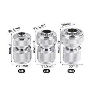 Accesorios de Conexión Rápida Metálicos de 25 mm para Manguera de Lavado de Autos, Conector de Tubería Roscada para Flujo de Agua - Product Image 4