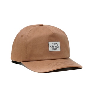 Gorra de 5 Paneles con Visera Ligeramente Curvada, Logotipo Personalizado, Visera Plana, Cierre a Presión, Parche Tejido de Algodón - Product Image 5