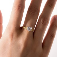 Bague en argent S925 en forme de cœur avec moissanite pour femmes, bijoux de mariage romantiques, article populaire pour le commerce électronique transfrontalier