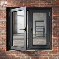 Ventana de Aluminio Superior a Prueba de Huracanes para Complejos Residenciales Costeros, Ventana de Aluminio Estilo Europeo