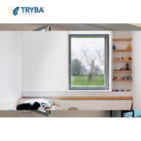 Rideau persienne de vente chaude de fenêtre de tour d'inclinaison d'UPVC à double vitrage de style européen pour l'application extérieure de maison