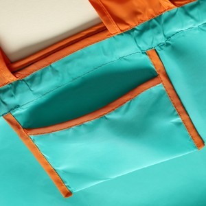 Bolsa de Compras Reutilizable Plegable de Poliéster, Gran Capacidad, Diseño Color Block, Ecológica, con Asas Anchas para Viajes y Gimnasio - Product Image 2