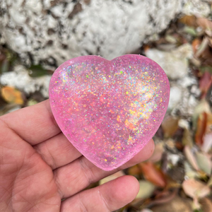 Creative 7cm Glitter Heart-shaped TPR Maltose <b>Ball</b> Squishy Soft Stress Relief <b>Squeeze</b> Gift for Kids and Adults Unisex - Product Image 3