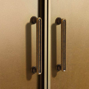Poignées et boutons de meuble vintage en laiton <span class=keywords><strong>antique</strong></span> et alliage de zinc, quincaillerie rétro pour armoires de cuisine, salle de bain, penderie et hôtels - Product Image 5
