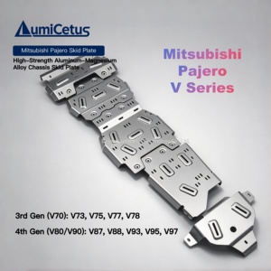 Piastre di Protezione Sottoscocca per Mitsubishi Pajero Serie V 3a/4a Gen V70:V73,V75,V77,V78 V80:V87,V88 <span class=keywords><strong>V90</strong></span>:V93,V95,V97 - Product Image 2
