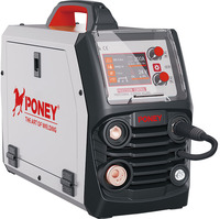 Petite machine à souder MIG numérique à double impulsion synergique portable pour acier inoxydable et aluminium, fil de 0,8/1,0 mm, MIG-200DP-X