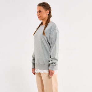 Sweat-shirt oversize pour femme en molleton et tissu éponge, broderie et impression de haute qualité, épaules tombantes, sweat-shirt à capuche pour femme - Product Image 1