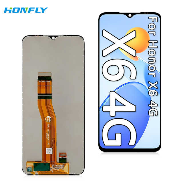 Honfly 6.5" Mobile Phone Lcds for Huawei X6 4g 2022 Lcd Touch Screen Display for Honor X6 5g Screen Replacement