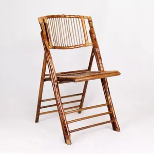 Atacado barato casamento evento bambu portátil dobrável cadeira rattan jardim cadeira de madeira dobrável cadeira