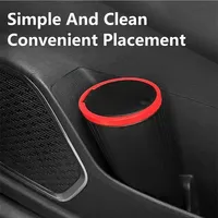 TMST Y0240 ABS Type de pressage Mini poubelle de voiture automatique avec boîte de rangement à 1 compartiment Accessoires automobiles