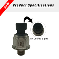 Capteur de pression haute performance 237-0957 3PP6-7 compatible avec les excavatrices Caterpillar 336D 336E, pièces de moteur C13 C15 pour applications minières intensives
