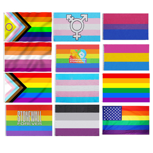 <span class=keywords><strong>Drapeau</strong></span> lsbtq en Polyester, 3x5 pieds, en arc-en-ciel de haute qualité, pour <span class=keywords><strong>transgenre</strong></span> et Gay - Product Image 6