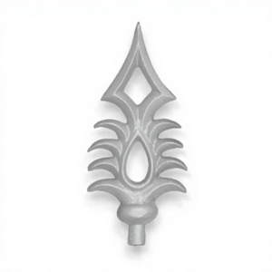 Classic Iron Security Fence Spearhead Finials <b>Powder</b> Coated Rustproof Rectangle Frame Easily Assembled Balaji Metals for Outdoor - Product Image 3