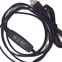 Câble USB avec variateur de couleur, minuterie marche/arrêt pour lampe de plante 5V 12V pour éclairage personnalisé