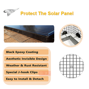 Năng lượng mặt trời bảng điều khiển loại trừ sóc bảo vệ lưới Clip chim bồ câu bảo vệ lưới chân bảng điều khiển năng lượng mặt trời chim răn đe J móc - Product Image 6