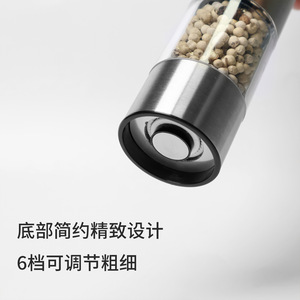 <b>Mini</b> Electric Pepper <b>Grinder</b> 40mm Diameter Stainless Steel Portable USB Charging For Travel - Product Image 3