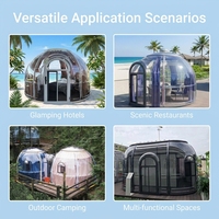 Tente Dôme Bulle Étoile Moderne de Luxe Transparente en Polycarbonate pour Extérieur, Petite et Étanche
