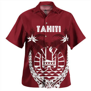 Chemise hawaïenne tahitienne personnalisée tatouages tribaux tahitiens Style chemise boutonnée à manches courtes livraison directe produits 2023 grande taille - Product Image 5