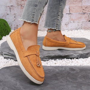 2025 nuova vendita calda <span class=keywords><strong>scarpe</strong></span> autunnali da <span class=keywords><strong>donna</strong></span> <span class=keywords><strong>comode</strong></span> <span class=keywords><strong>scarpe</strong></span> da passeggio basse in finta pelle scamosciata - Product Image 2