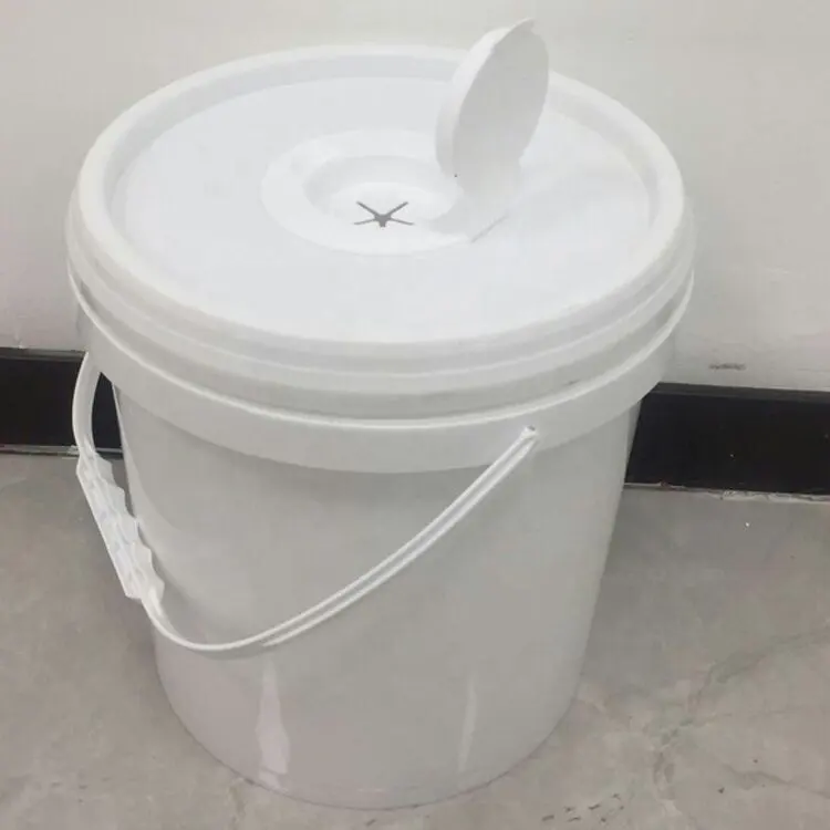 10L Plastic bucket pail barrel with lid handle for wet tissues 4L 5L 8L