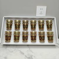 Ensemble de 12 verres à thé marocains modernes de 120 ml – Tasses de luxe au design pratique pour les voyages, idéales pour les restaurants et les cafés saoudiens