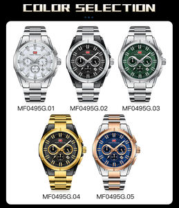 Relojes MINI FOCUS deportivos <span class=keywords><strong>de</strong></span> cuarzo para hombre, marca superior, <span class=keywords><strong>reloj</strong></span> multifunción <span class=keywords><strong>de</strong></span> lujo con indicador <span class=keywords><strong>de</strong></span> fecha, <span class=keywords><strong>reloj</strong></span> resistente al agua a la moda, acero inoxidable 0495G - Product Image 6