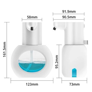 Nouveau distributeur de savon intelligent sans fil rechargeable par USB, portable, avec capteur infrarouge, mural, machine à laver les mains automatique à mousse - Product Image 6