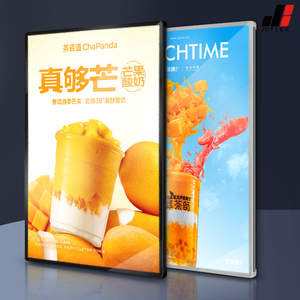 Tùy chỉnh mỏng hình chữ nhật LED hộp đèn thức ăn nhanh cafe quảng cáo khung nhôm Acrylic menu nhà hàng Backlit áp phích hiển thị - Product Image 1